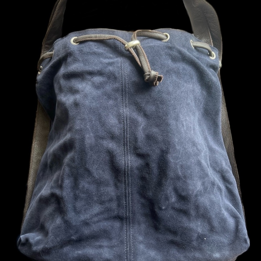 Owen Barry Mathilde Handbag/Backpack in Navy - Picture 2 of 5